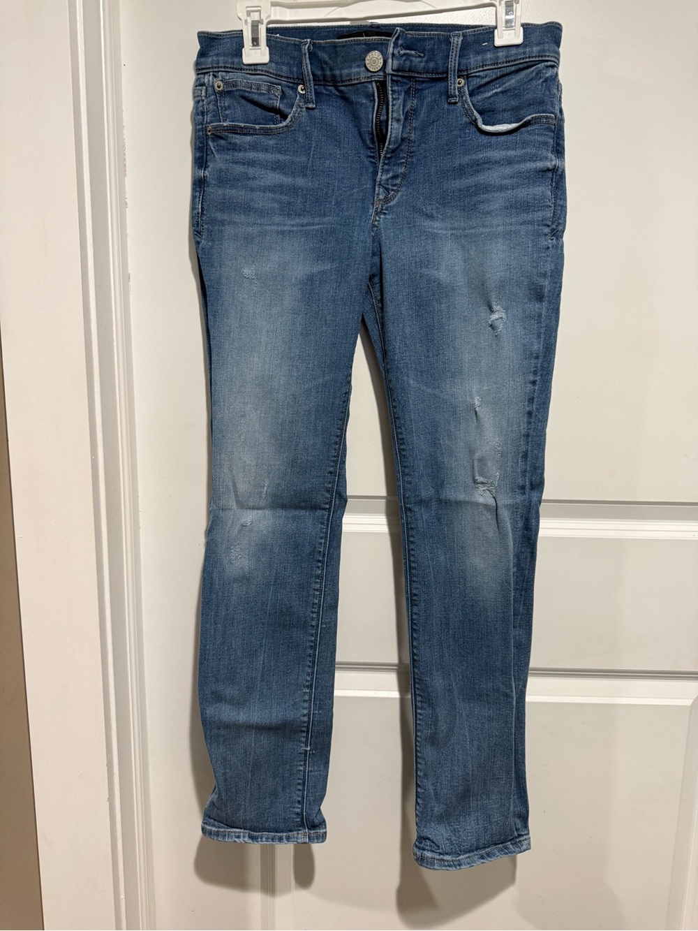 Express Women's Blue Stretch Skinny Jeans
